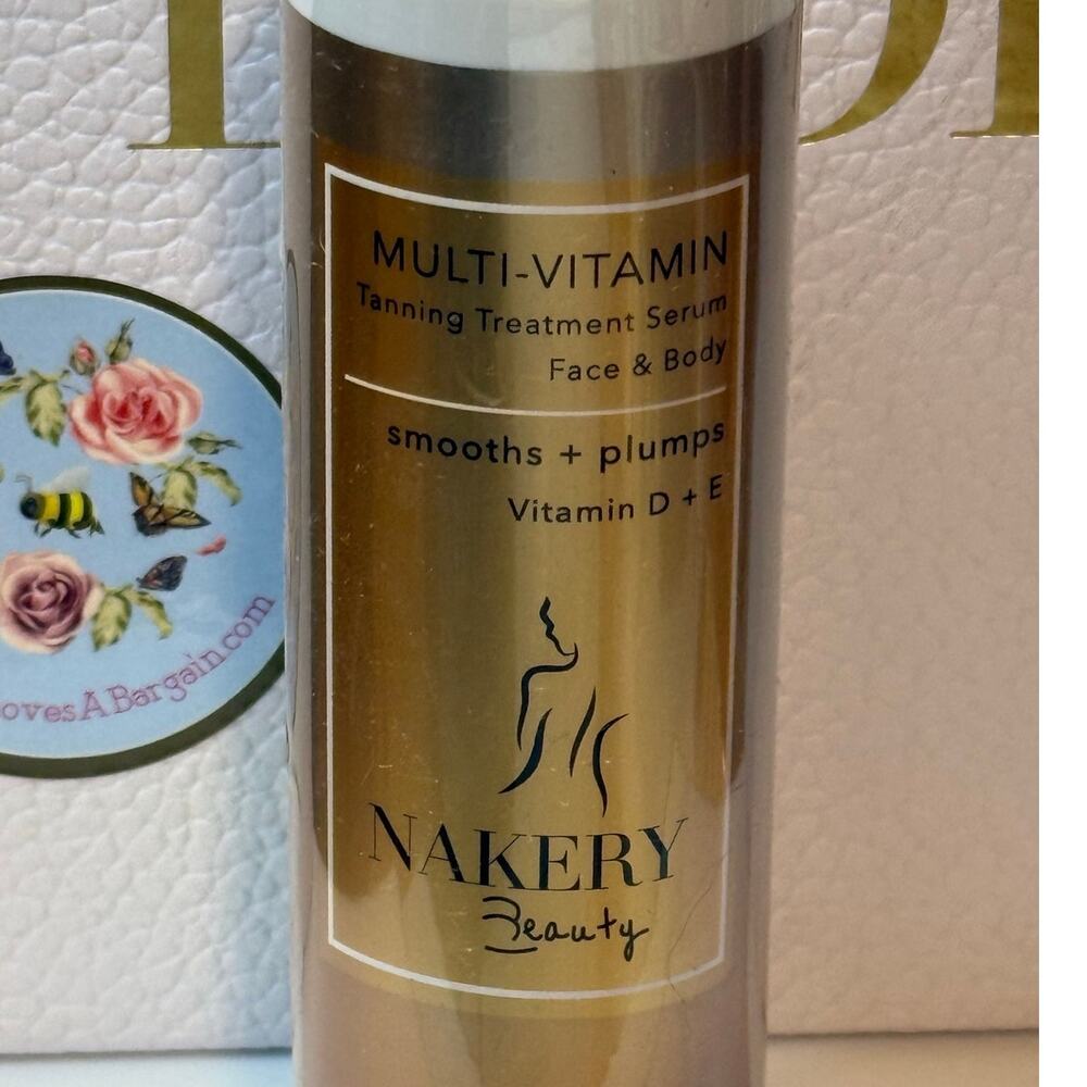 Nakery Beauty Multi-Vitamin Tanning Treatment Serum Face & Body-150mL-NEW SEALED